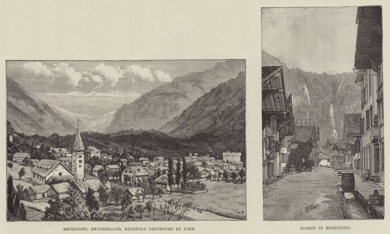 Sketches of Meiringen by Walter Paget