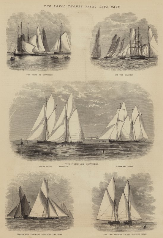The Royal Thames Yacht Club Race by Walter William May