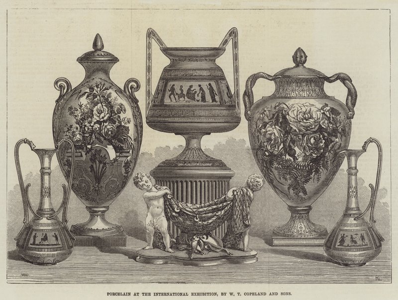 Porcelain at the International Exhibition, by W T Copeland and Sons by Thomas Walter Wilson
