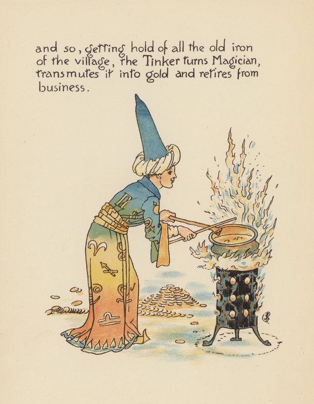 Illustration for Legends for Lionel by Walter Crane by Walter (after) Crane