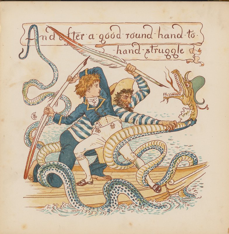 Illustration for Pothooks and Perseverance by Walter Crane by Walter (after) Crane