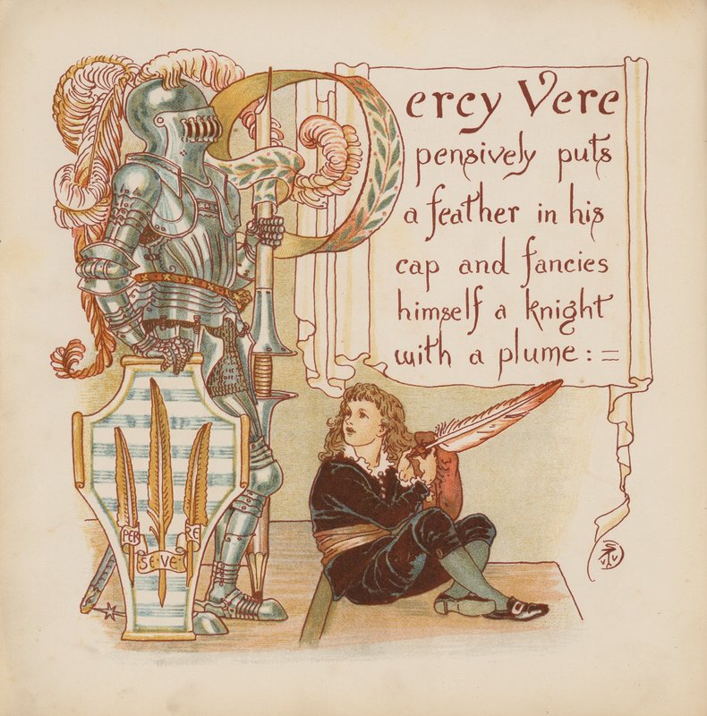 Illustration for Pothooks and Perseverance by Walter Crane by Walter (after) Crane