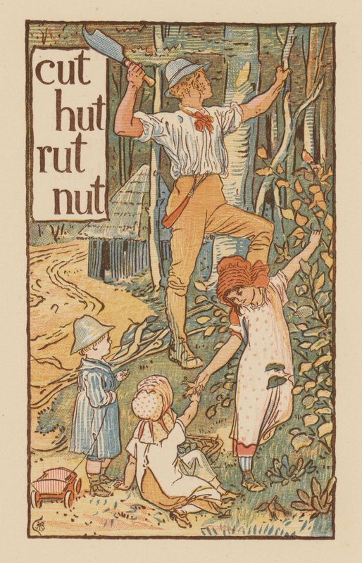 Page from The Golden Primer by Walter (after) Crane