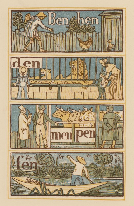 Page from The Golden Primer by Walter (after) Crane