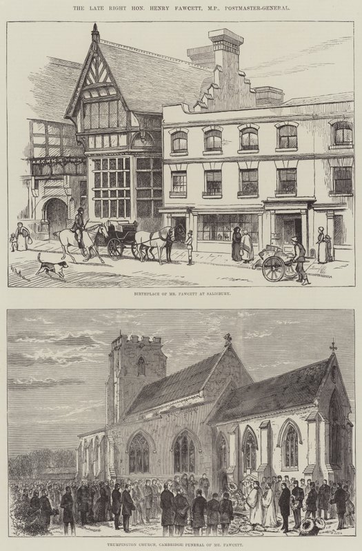 The Late Right Honourable Henry Fawcett, MP, Postmaster-General by Walter Bothams