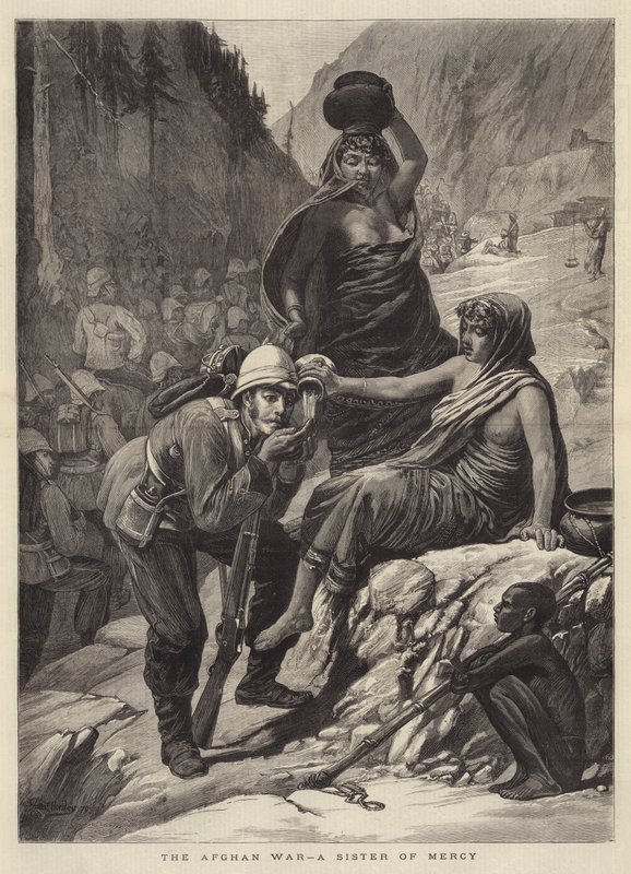 The Afghan War, a Sister of Mercy by Walter Charles Horsley