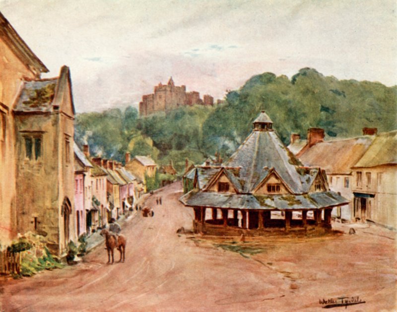 Dunster Castle and Yarn Market by Walter Frederick Roofe Tyndale