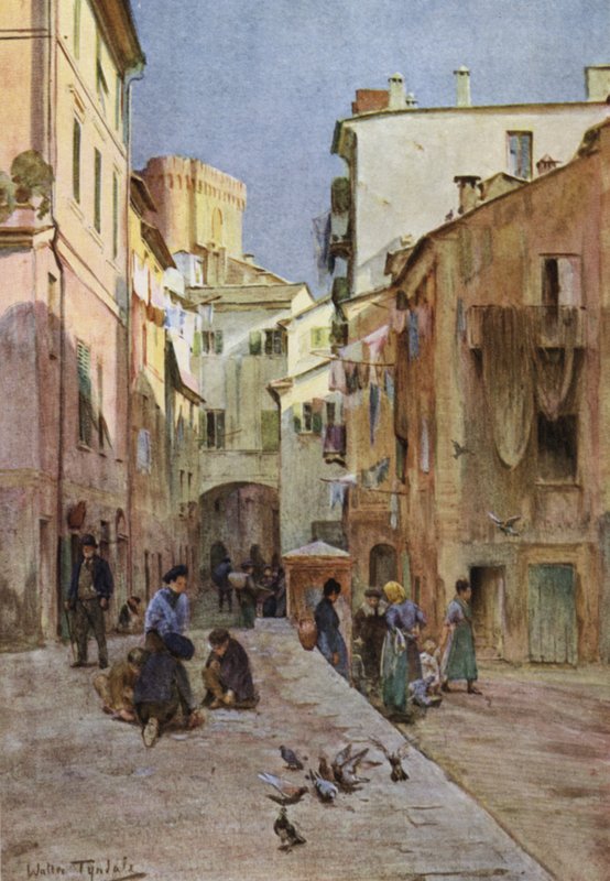 La Piazza, Sestri Levante by Walter Frederick Roofe Tyndale