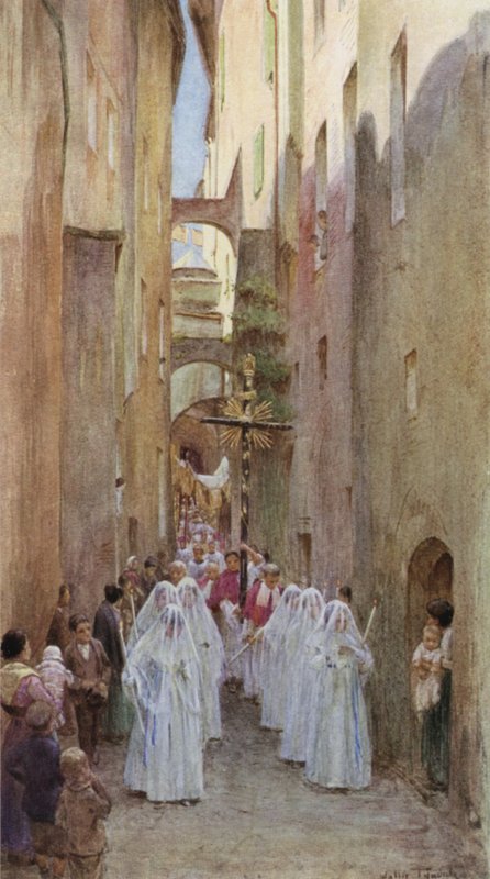 Procession, San Remo, Italy by Walter Frederick Roofe Tyndale