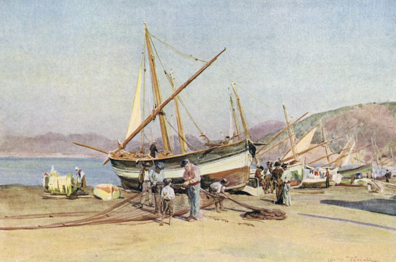 Strand, Sestri Levante by Walter Frederick Roofe Tyndale
