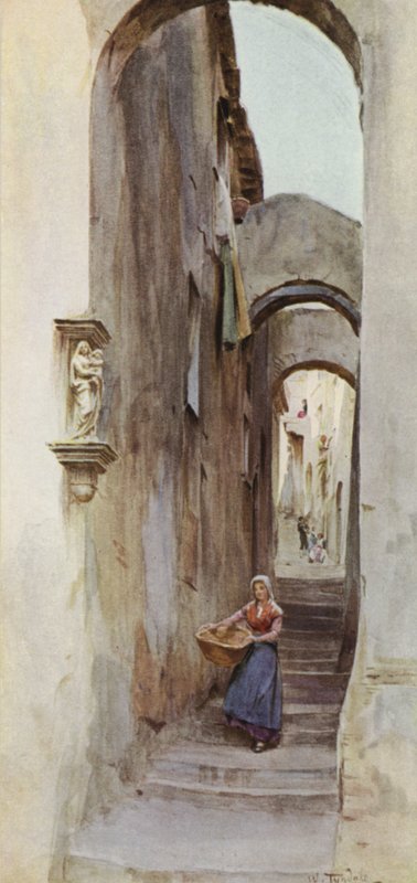 Street, Cervo San Bartolommeo, Italy by Walter Frederick Roofe Tyndale