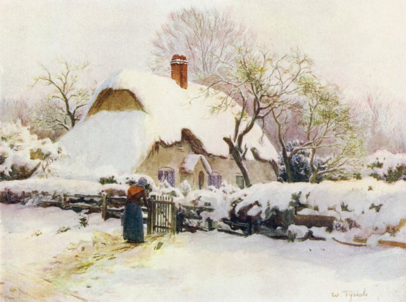 The New Forest: Cottage at Beaulieu Rails, near East Boldre by Walter Frederick Roofe Tyndale