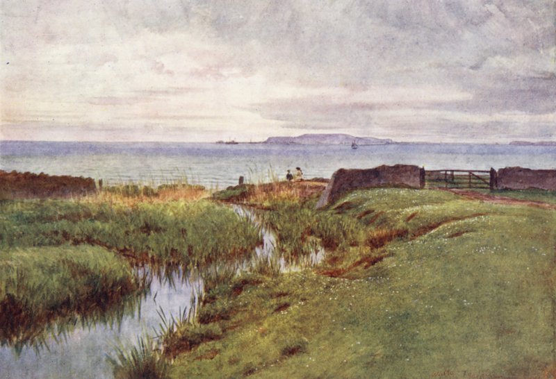Wessex: Portland from the northern shore of Weymouth Bay by Walter Frederick Roofe Tyndale