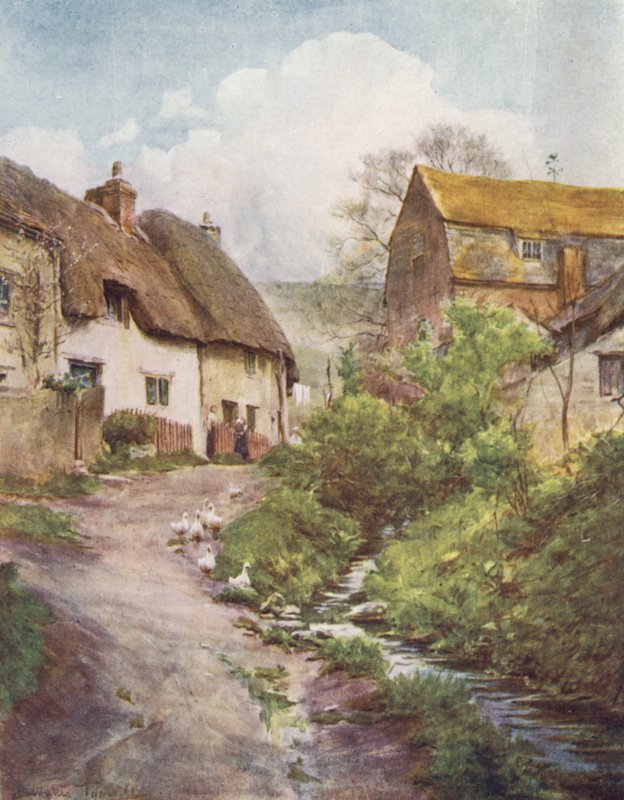 Wessex: The Mill Cottages at Sutton Poyntz, Near Weymouth by Walter Frederick Roofe Tyndale