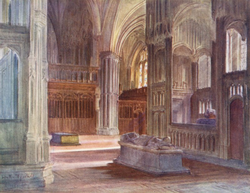 Wessex: The Retro-Choir, Winchester Cathedral, with the Chantries of Cardinal Beaufort and Bishop Waynflete by Walter Frederick Roofe Tyndale