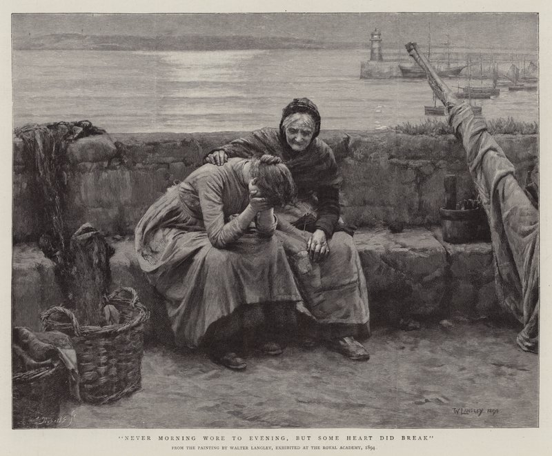 Never Morning Wore to Evening, but some Heart did Break by Walter Langley