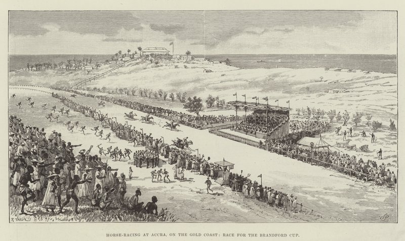 Horse-Racing at Accra, on the Gold Coast, Race for the Brandford Cup by Walter Paget