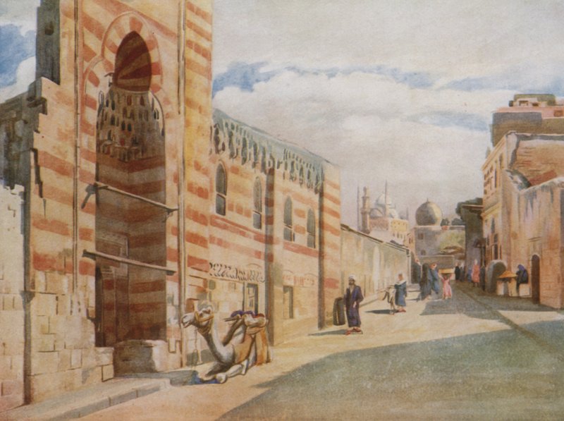 A Mosque in the Saida Zeineb Quarter, Cairo by Walter Spencer Stanhope Tyrwhitt