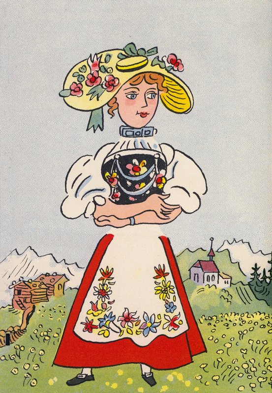 Walter Trier’s Crazy Costumes: Switzerland by Walter Trier