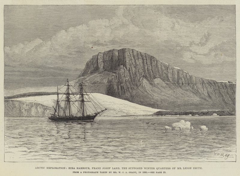 Arctic Exploration, Eira Harbour, Franz Josef Land, the Supposed Winter Quarters of Mr Leigh Smith by Walter William May