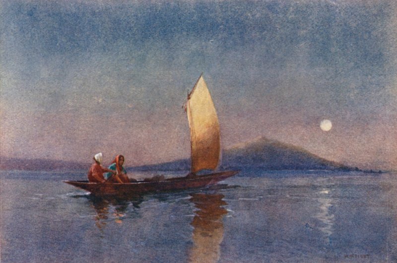 New Zealand: Evening on Lake Roto-rua by Walter Wright