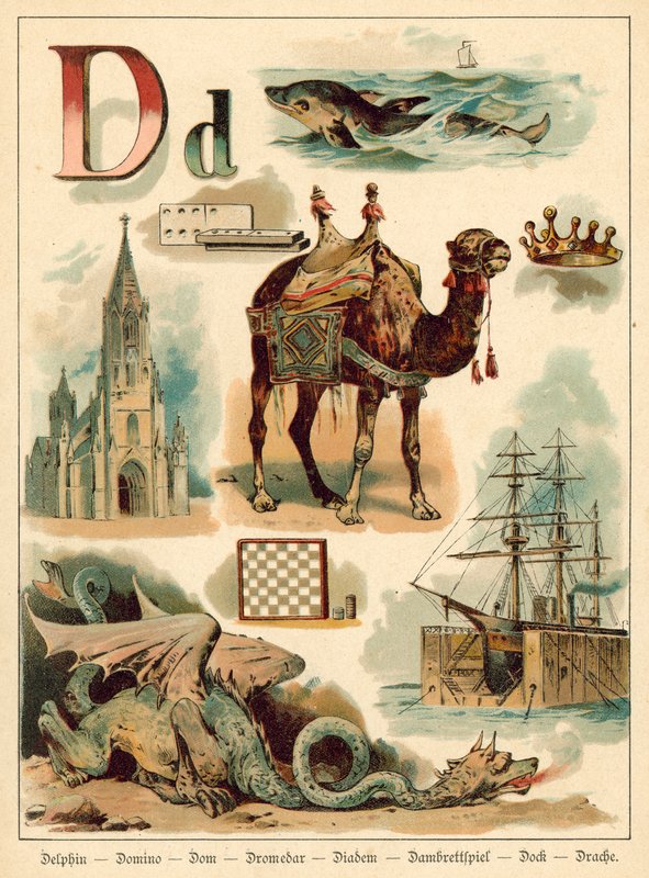 Letter D by Walter Zweigle