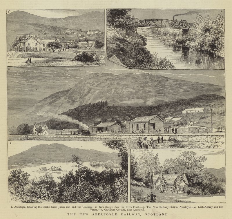 The New Aberfoyle Railway, Scotland by Warry