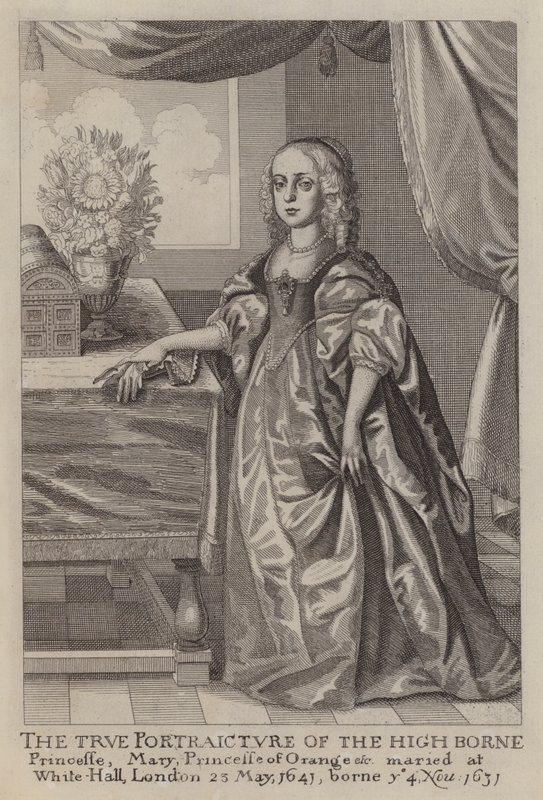 Mary, Princess of Orange by Wenceslaus (after) Hollar