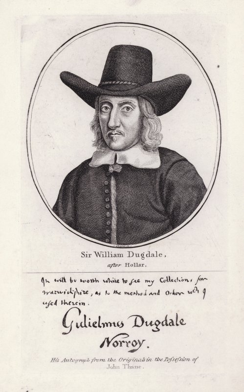 Sir William Dugdale by Wenceslaus (after) Hollar
