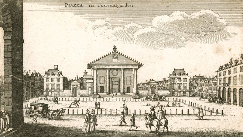 Piazza, Covent Garden, London by Wenceslaus Hollar