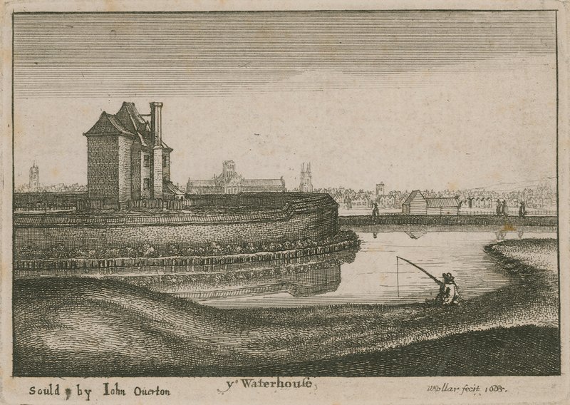 The Water House, Islington by Wenceslaus Hollar