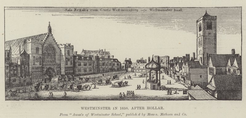 Westminster in 1650 by Wenceslaus Hollar