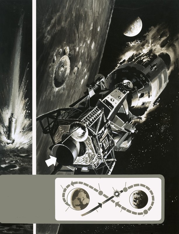 The Apollo 13 Mission by Wilf (20th century) Hardy