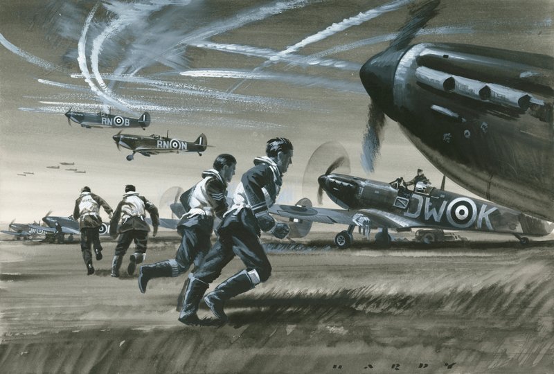 The Battle of Britain by Wilf (20th century) Hardy