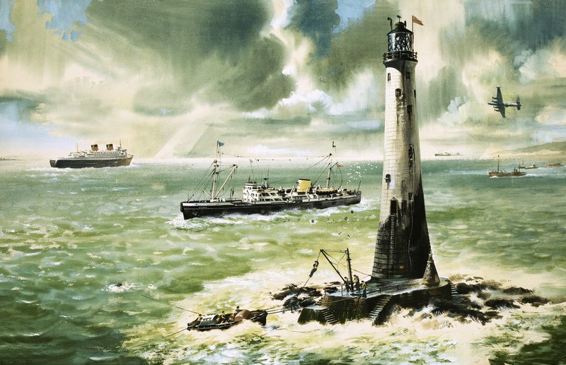 Wolf Rock Lighthouse at Land