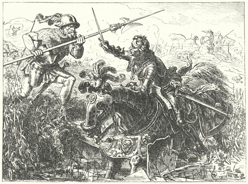 Death of Charles the Bold, Duke of Burgundy, at the Battle of Nancy by Wilhelm Camphausen