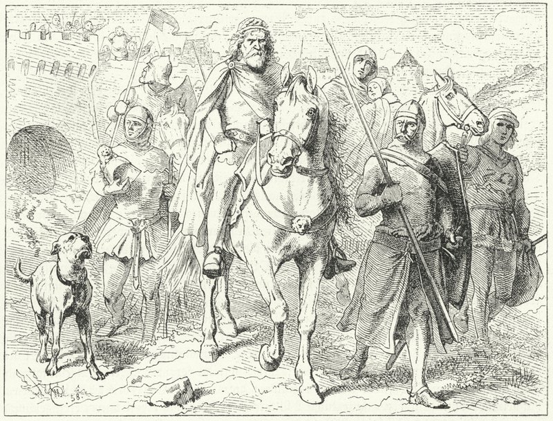 Henry the Lion, Duke of Saxony, before Bardowiek by Wilhelm Camphausen