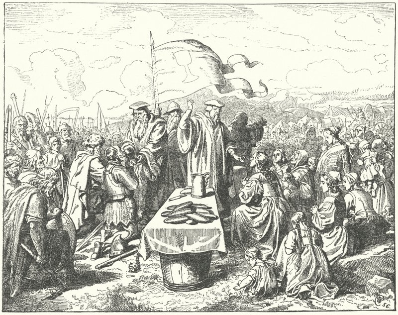 Taborites Taking Communion in the Open Air by Wilhelm Camphausen