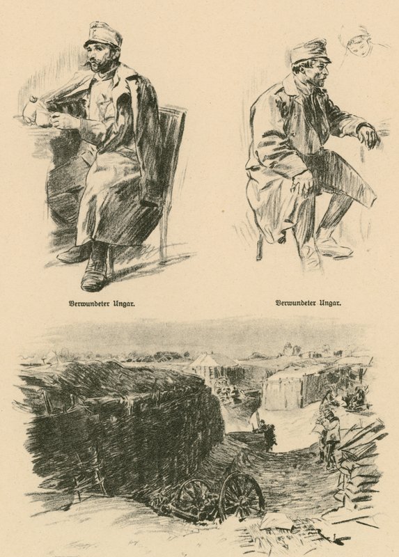 Wounded Hungarians, Shot Down in Russian Poland by Wilhelm Gause