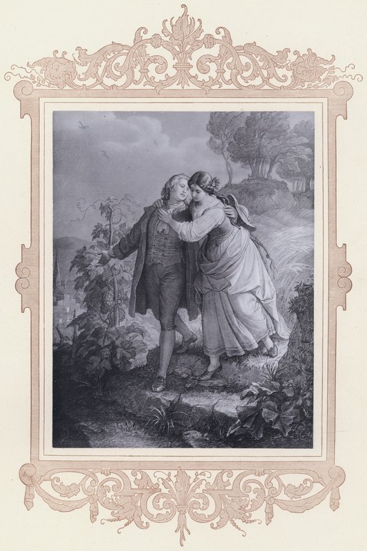 Hermann and Dorothea by Wilhelm von (after) Kaulbach