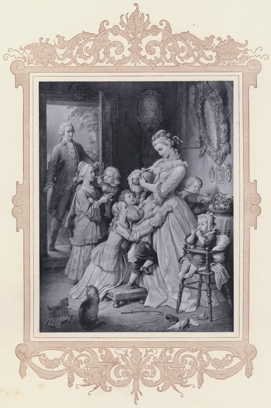 Lotte, The Sorrows of Young Werther (lithograph) by Wilhelm von (after) Kaulbach