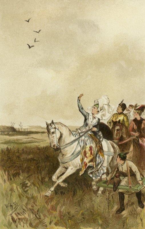 Jacqueline, Countess of Hainaut Hunting with Falcons by Willem II Steelink
