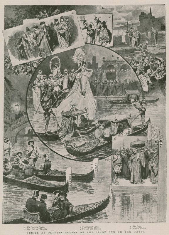 Venice at Olympia - Scenes on the Stage and on the Water by Willem II Steelink