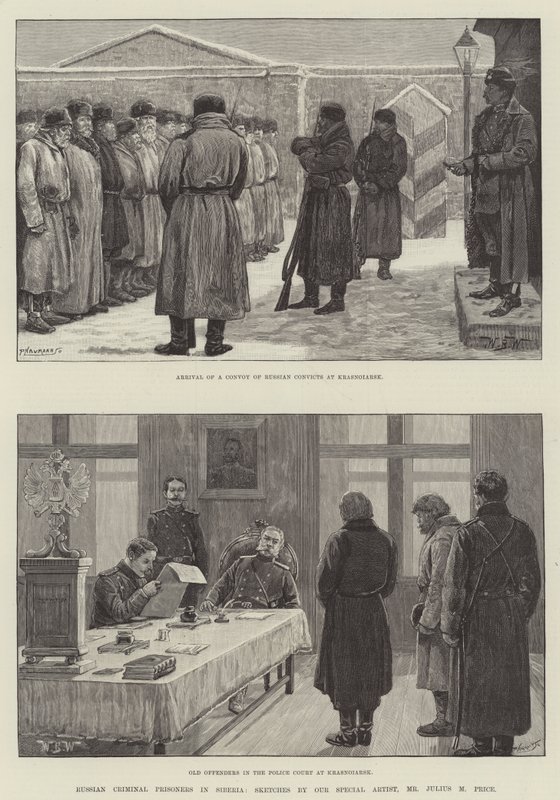 Russian Criminal Prisoners in Siberia by William Barnes Wollen