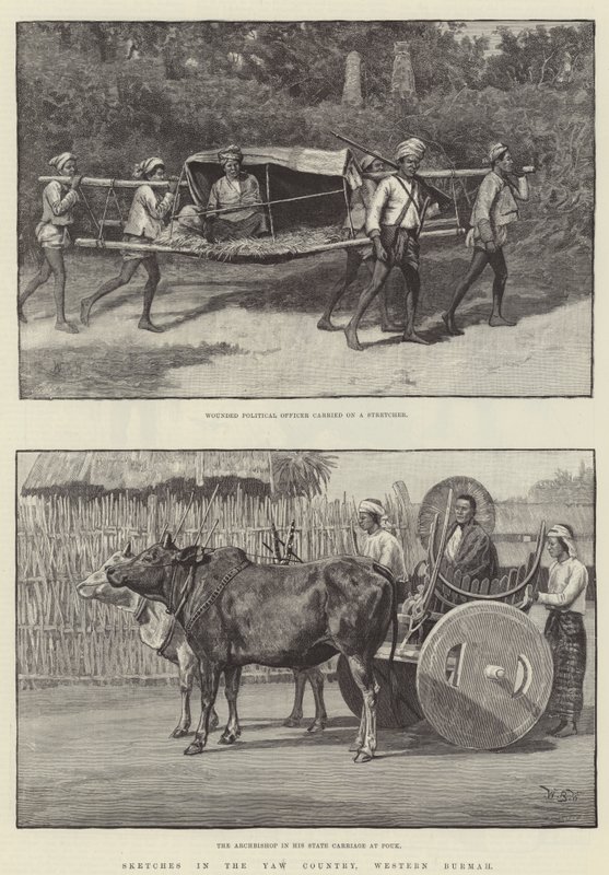 Sketches in the Yaw Country, Western Burma by William Barnes Wollen