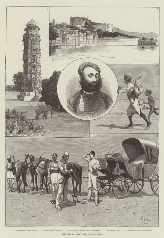 Sketches of Oodeypore and Rajputana by William Barnes Wollen