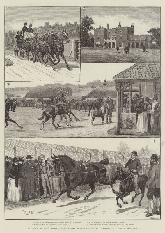 The Prince of Wales Inspecting Mr Walter Gilbey