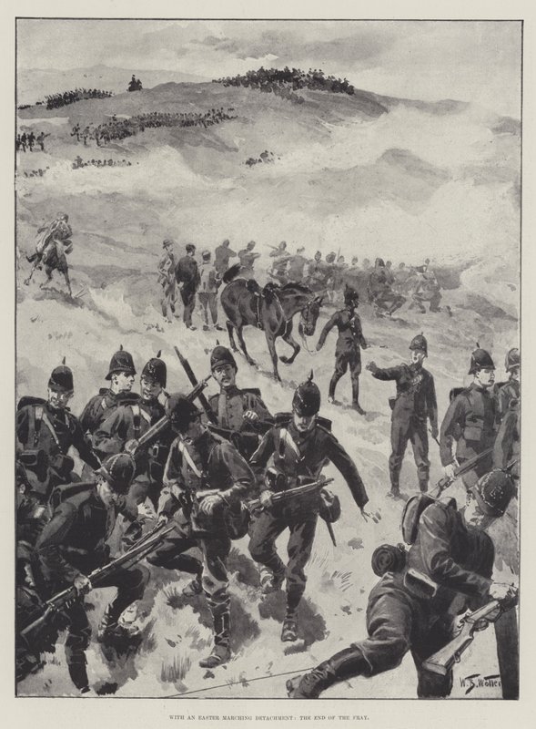 With an Easter Marching Detachment, the End of the Fray by William Barnes Wollen