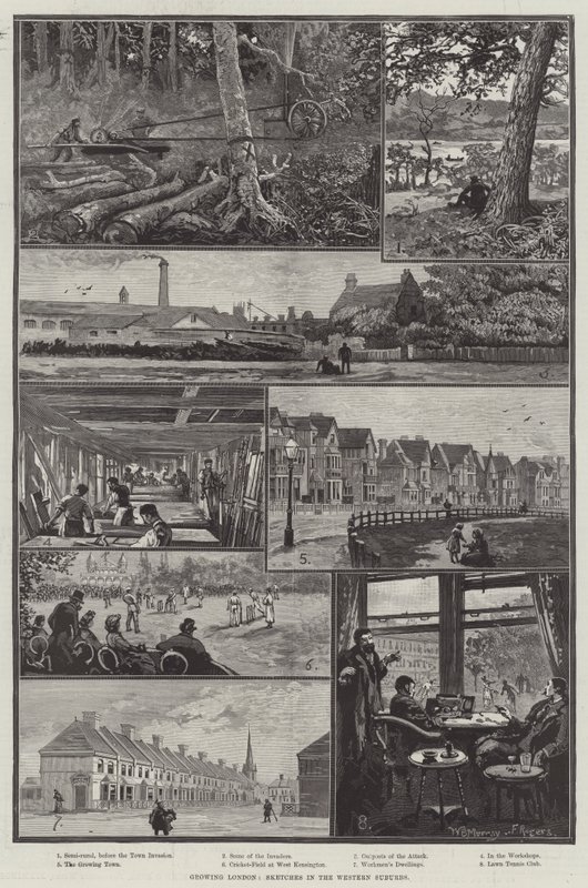 Growing London, Sketches in the Western Suburbs by William Bazett Murray