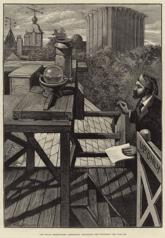 The Royal Observatory, Greenwich, measuring the Sunshine by William Bazett Murray